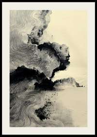A dreamlike poster with soft ink patterns and subtle shadows-2