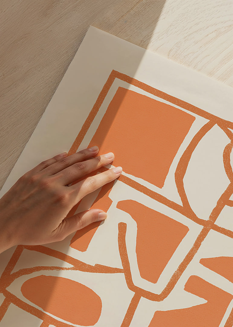 Un motif chaleureux et lumineux de formes géométriques-12