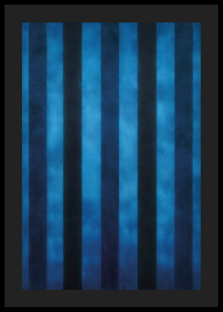 Deep blue stripes create a hypnotic pattern-12