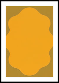 Eine goldene Form vor einem sanften Hintergrund erzeugt Wärme-0