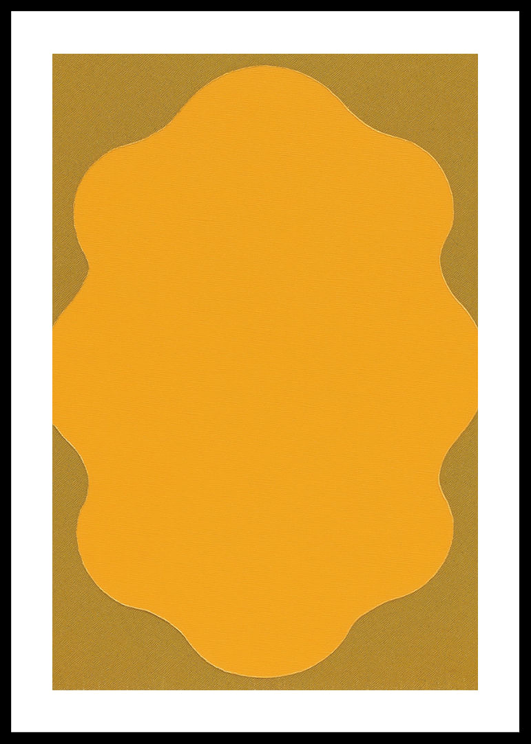 Eine goldene Form vor einem sanften Hintergrund erzeugt Wärme-12