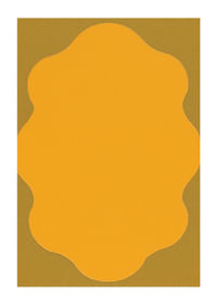 Eine goldene Form vor einem sanften Hintergrund erzeugt Wärme-1