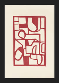 Red lines form a vibrant abstract pattern-5