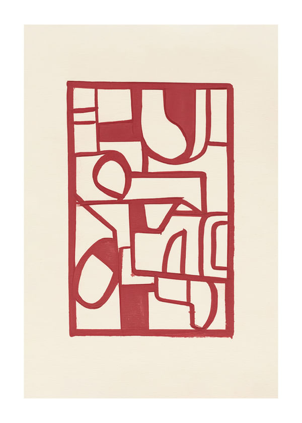 Poster Scarlet Structure No1