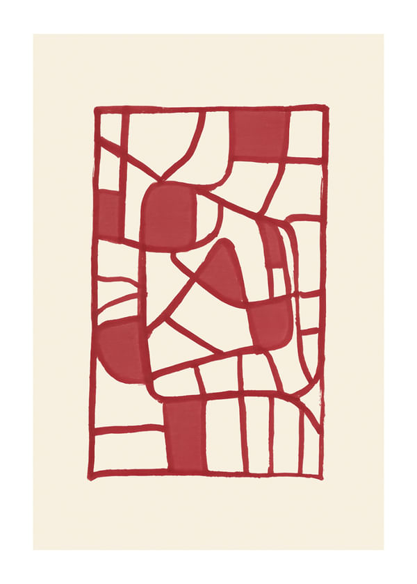 Juliste Scarlet Structure No2