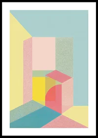 Pastel colored geometry creates a calming sense of space-0