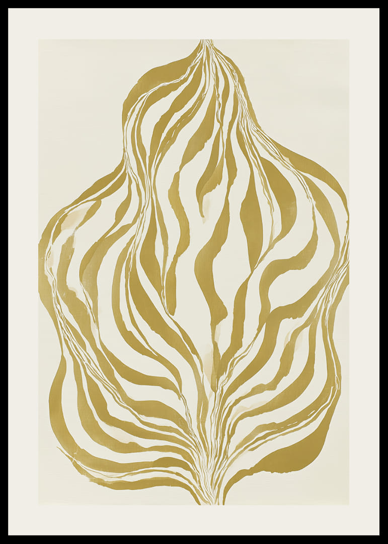 Gyllene linjer slingrar sig i ett böljande mönster-12
