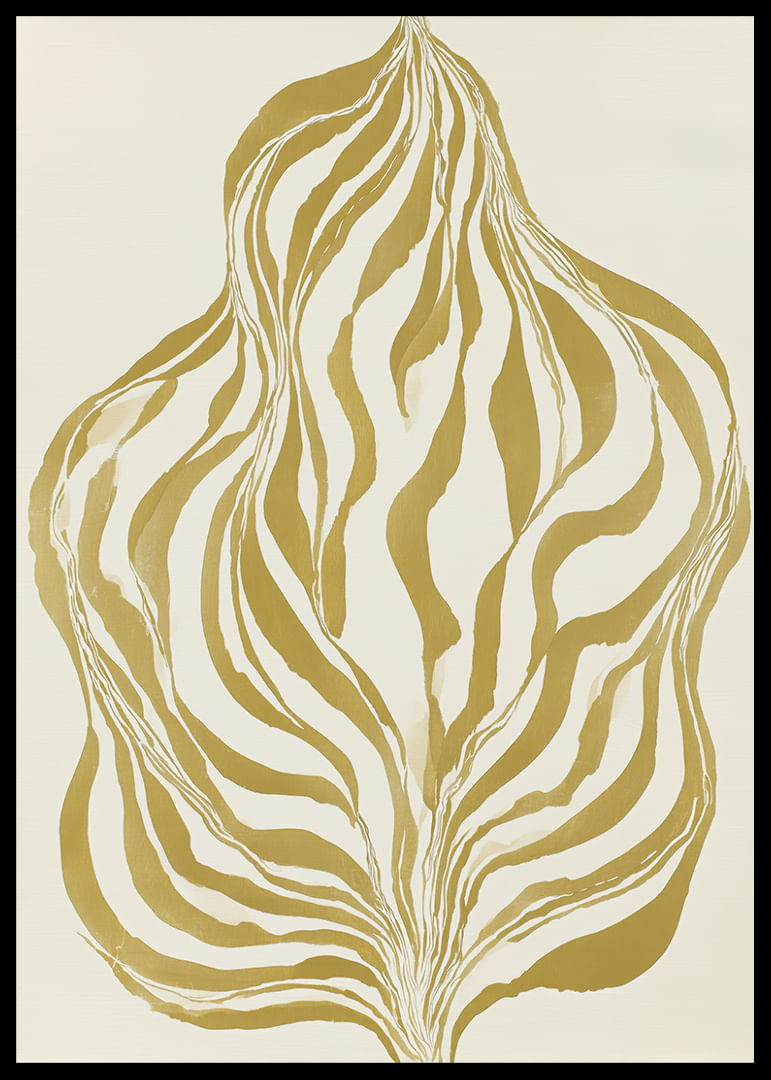 Líneas doradas serpentean en un patrón ondulado-12