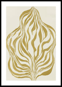 Líneas doradas serpentean en un patrón ondulado-0