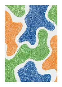 Colorful patterns create a vibrant and rhythmic feel-1