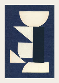 Stylish poster with geometric shapes on a dark background-3