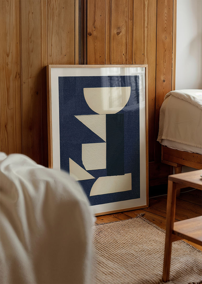 Elegante póster con formas geométricas sobre fondo oscuro.-12