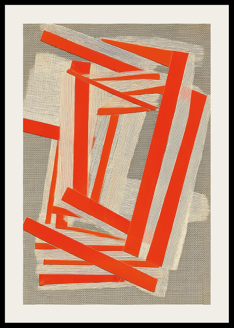 Djärva röda linjer skapar en livfull rörelse och balans-12