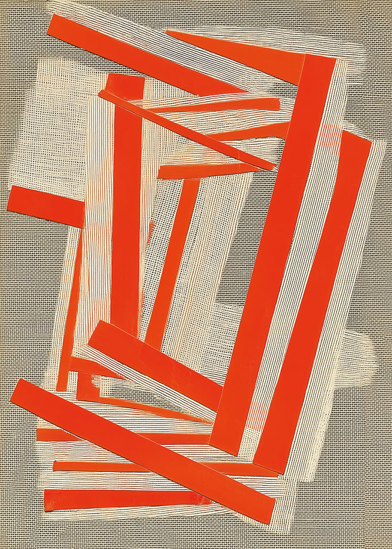 Spilgtas sarkanas līnijas rada spilgtu kustību un līdzsvaru-12