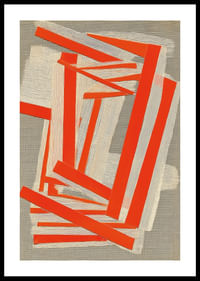 Spilgtas sarkanas līnijas rada spilgtu kustību un līdzsvaru-0