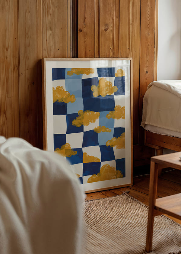 Poster Golden Sky Chess crossfade