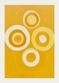 Golden rings dance with elegance on warm background-3