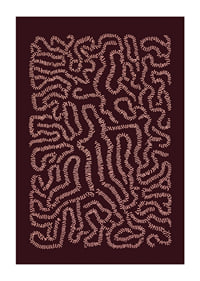 Un labyrinthe hypnotique de courbes et de motifs fascine le spectateur.-1