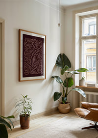 Un labyrinthe hypnotique de courbes et de motifs fascine le spectateur.-4
