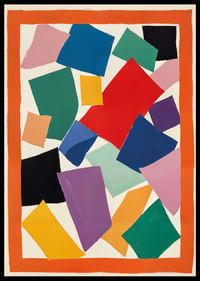 Krāsains abstrakts šedevrs ar spilgtu enerģiju-0