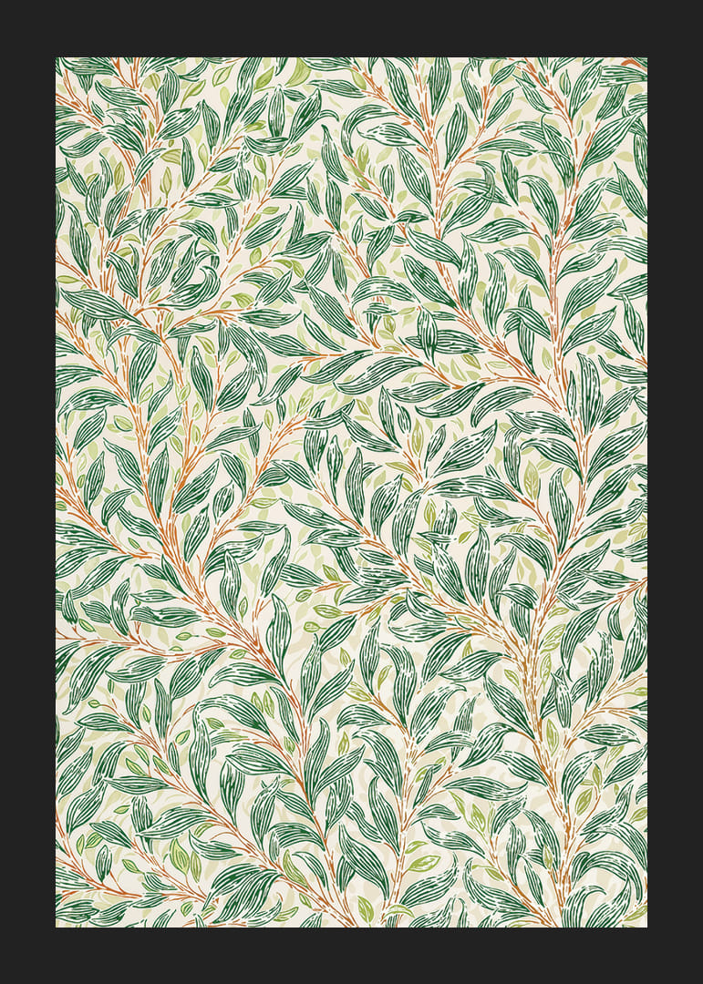 Lush leaves create a harmonious pattern-12