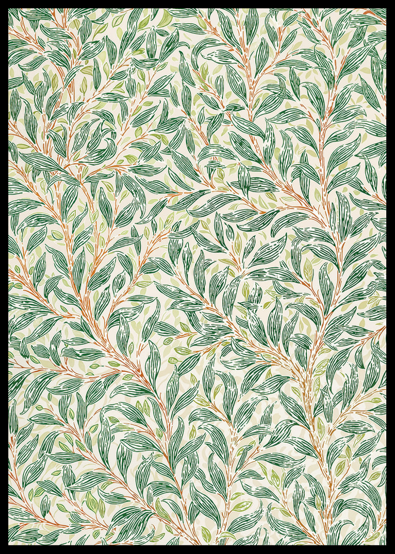 Lush leaves create a harmonious pattern-12