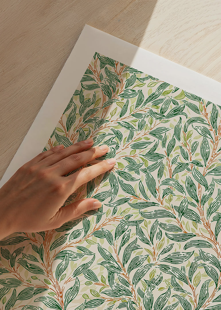 Lush leaves create a harmonious pattern-12