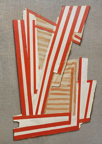 Las vibrantes líneas rojas y blancas crean un movimiento enérgico-3