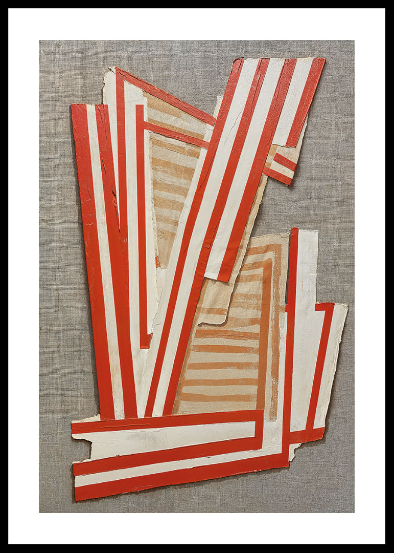 Las vibrantes líneas rojas y blancas crean un movimiento enérgico-12