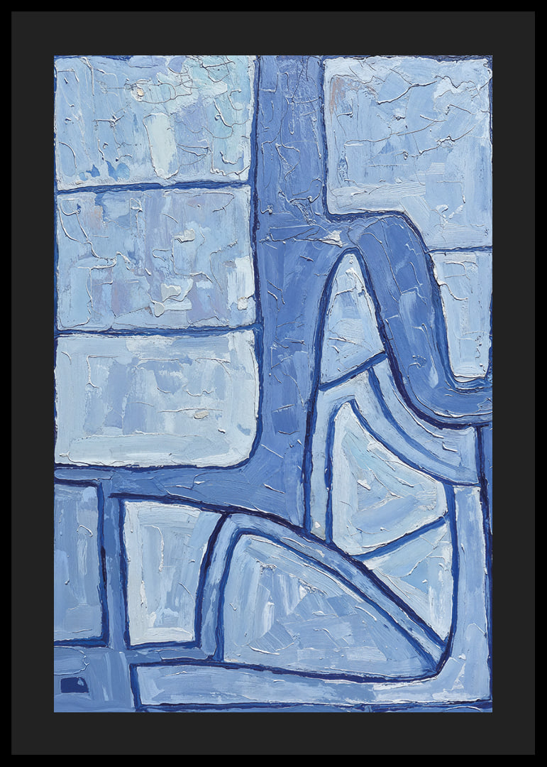 Une abstraction bleue harmonieuse crée calme et équilibre-12