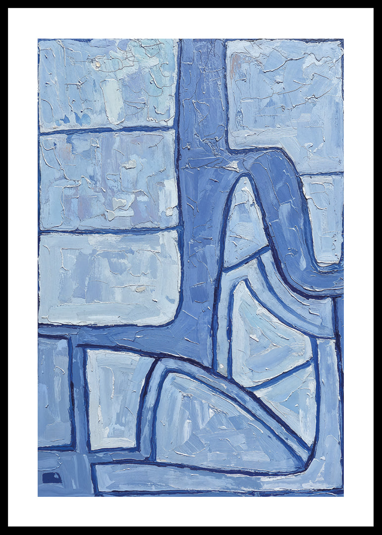 Une abstraction bleue harmonieuse crée calme et équilibre-12