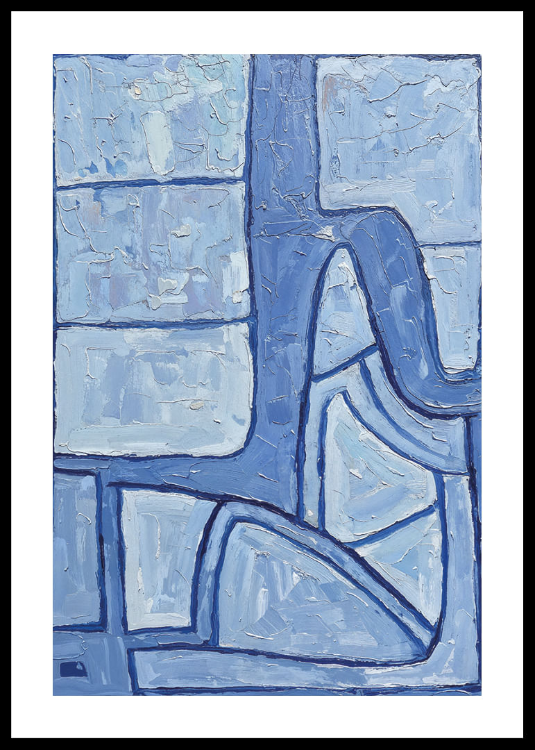 Harmoniska zila abstrakcija rada mieru un līdzsvaru-12