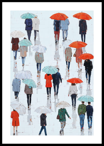 Póster Colorful Rain Journey