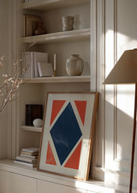 Ein abstraktes Poster mit ausdrucksstarken geometrischen Formen-2