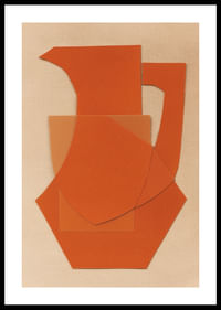 Abstrakta terakotas forma rada siltu un izsmalcinātu sajūtu.-0