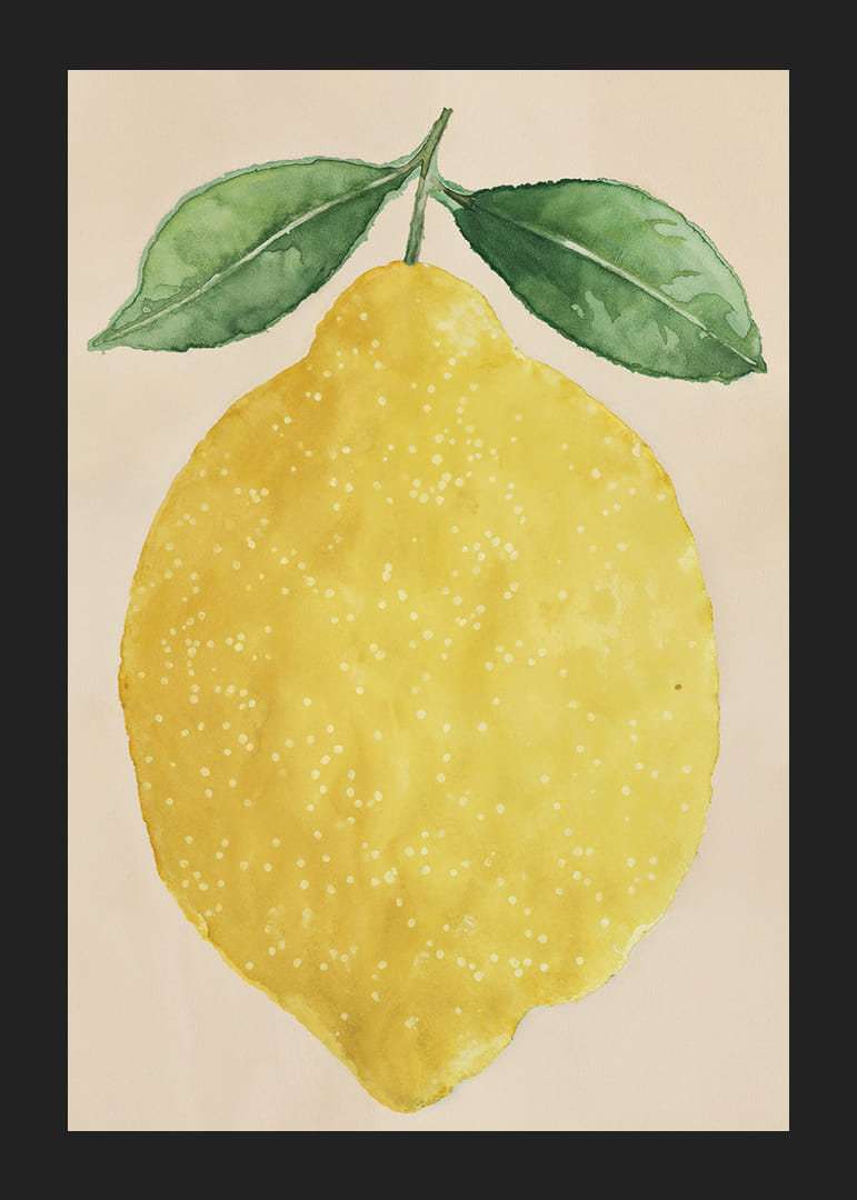 A juicy lemon spreads joy and freshness.-12