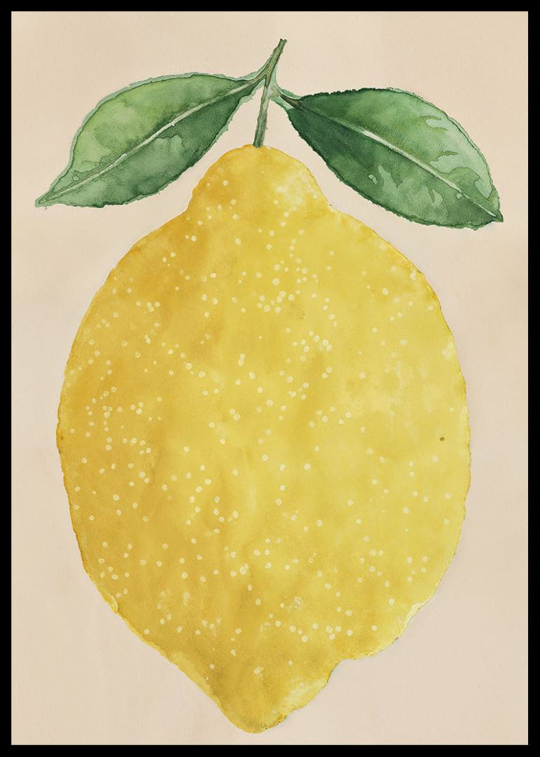 Un limone succoso diffonde gioia e freschezza.-12