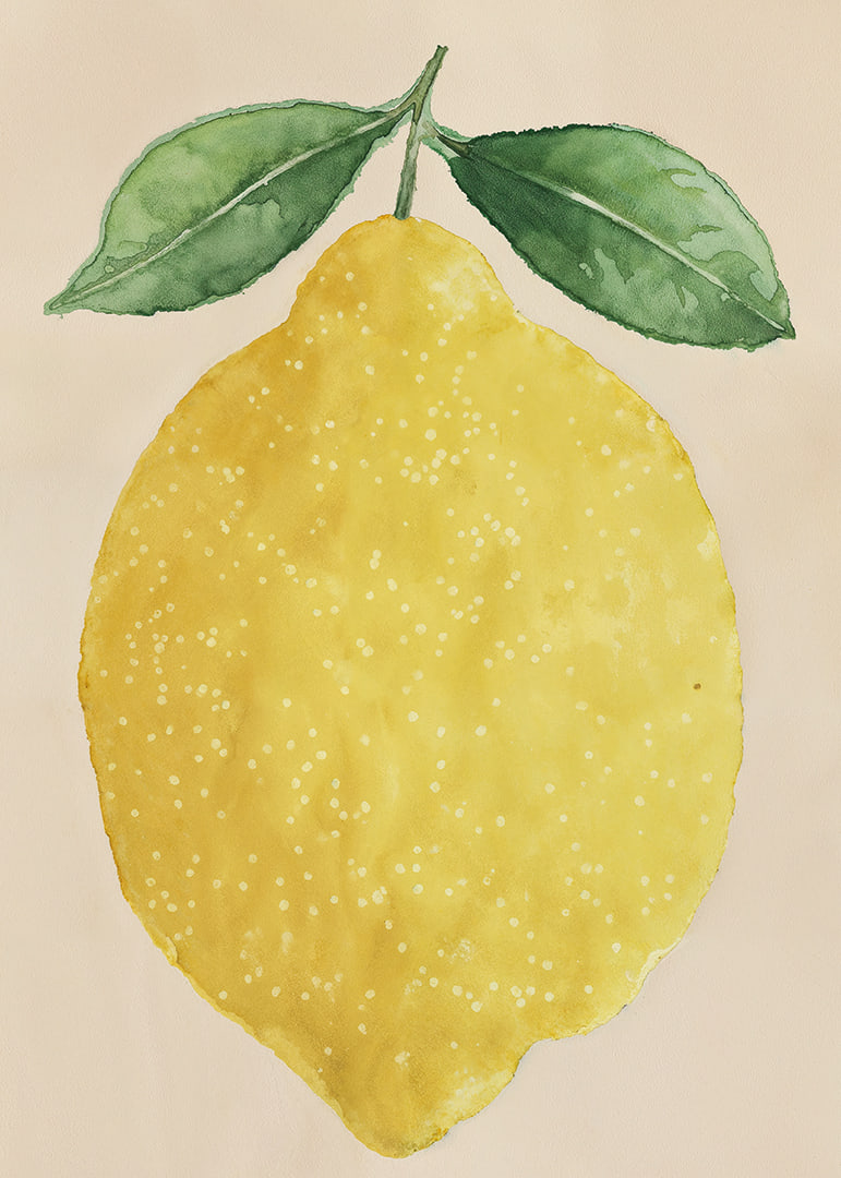 En saftig citron spreder glæde og friskhed.-12
