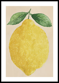 En saftig citron spreder glæde og friskhed.-0