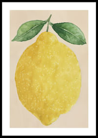 Un limone succoso diffonde gioia e freschezza.-0