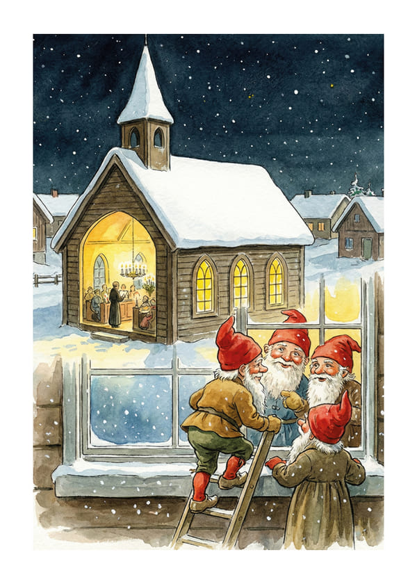 Poster Gnomes Holiday Hideaway