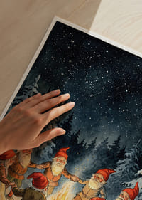 Tomtar dansar i vinternatten under stjärnorna-3