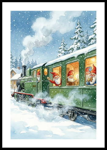 Poster Festive Train Ride