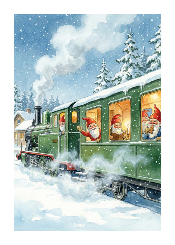 Poster Festive Train Ride