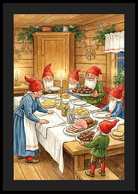 Elfii se adună în jurul unei mese festive pentru sărbătoarea Crăciunului-4