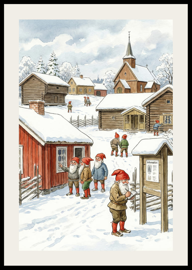 Charmante elfjes in een pittoresk winterdorp-12