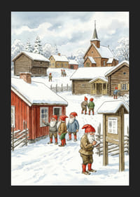 Charmante elfjes in een pittoresk winterdorp-5