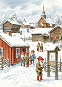 Očarujúci elfovia v malebnej zimnej dedinke-3