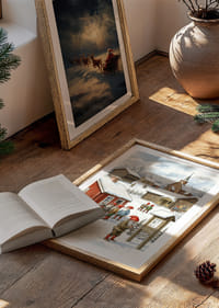 Očarujúci elfovia v malebnej zimnej dedinke-4