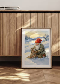 En hjärtevärmande scen av vänskap i vinterlandskap-4